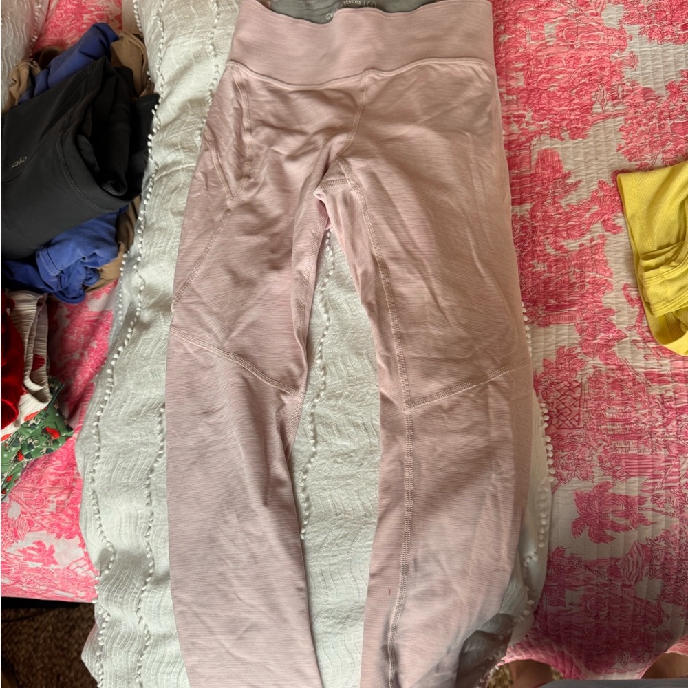 Outdoor Voices Pink High-Waisted Leggings
